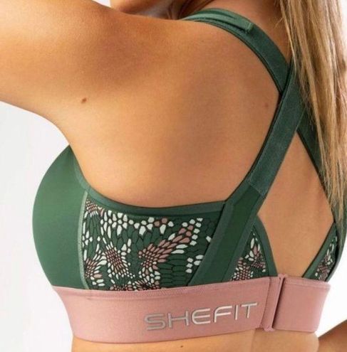 SHEFIT FLEX Conquer Green Sports Bra..Size: 1 Luxe Size 38 D - $60