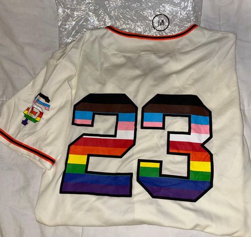 MLB San Francisco SF Giants Pride Jersey from 6/10/23 game against Chicago  Cubs Multiple Size M - $70 (30% Off Retail) New With Tags - From Brooke