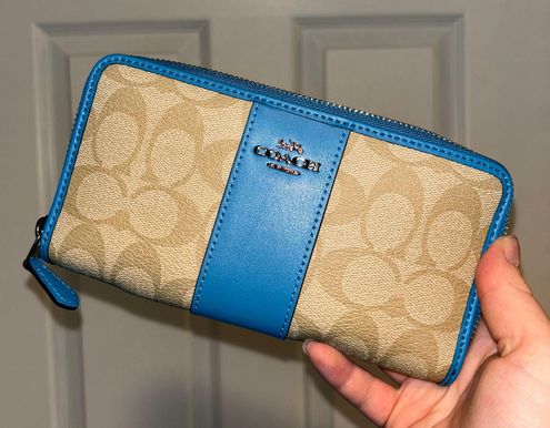 Coach Blue/Tan Card Case