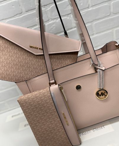 Michael Kors Maisie Large Logo 3-in-1 Tote Bag DK Powderblush Pink - $229  (66% Off Retail) New With Tags - From Kash