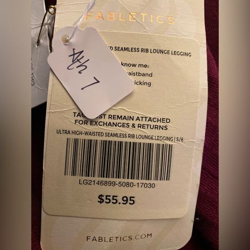 Fabletics NWT Ultra High Waisted Seamless Rib Lounge Leggings Size Small -  $22 New With Tags - From Chalice