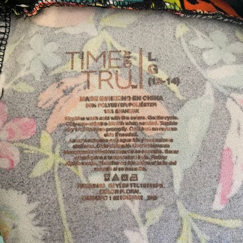 Time & Tru Large Floral Leggings Multi - $12 - From SmallTown