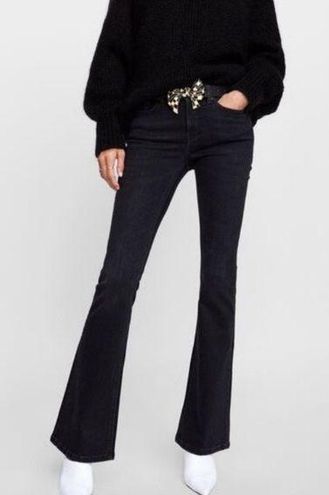 Zara black flare jeans Clearance