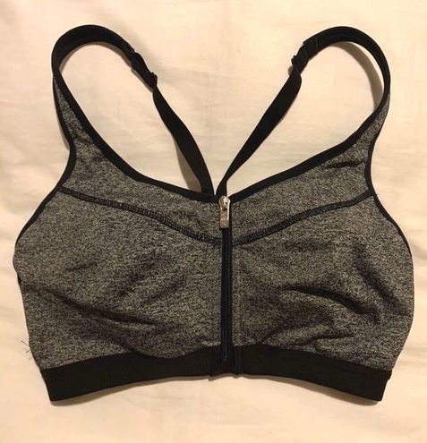 Victoria's Secret VSX Knockout Sports Bra with Zipper in gray - $12