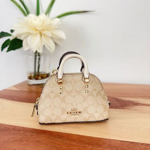 Sell Coach Signature Mini Sierra Satchel - Beige