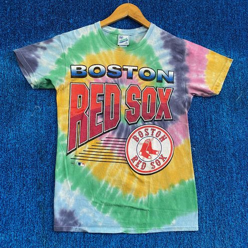 47 Brand Boston Red Sox tie dye baseball t-shirt size small Multiple