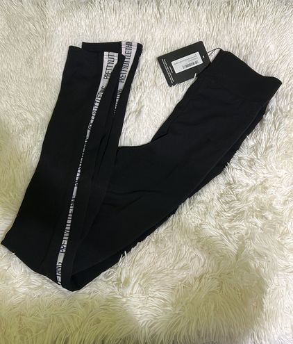 Pretty Little Thing Black Side Tape Leggings Size 4 - $15 (57% Off Retail)  New With Tags - From mashama