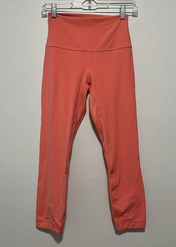 Lululemon Align High-Rise Crop 23” Size 10 - Raspberry Cream Pink Leggings