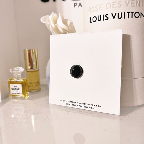 Louis Vuitton Name Plaque Pin Brooch Lapel Volez, Voguez, Voyagez