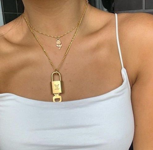 Louis Vuitton Lock Necklace Gold - $188 New With Tags - From Venessa