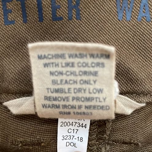 Duluth Trading Company, olive twill cargo work pants, size 14/31 - $27 -  From Resale