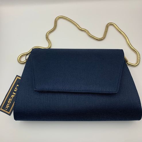 La Regale Rosalia Jacquard Flap Clutch Handbag Navy Blue - $25 (50% Off  Retail) - From Jennifer