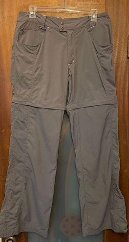 Eastern Mountain Sports Convertible Pants Grey Shorts 100% Nylon