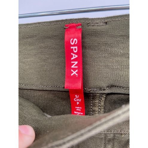 Spanx 20311R Stretch Twill Olive Green Ankle Cargo Pants Size Small - $79  New With Tags - From Lauren
