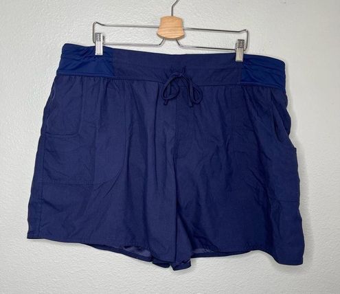 Croft & Barrow Croft & barrel navy blue tummy control swim shorts size 2X -  $15 New With Tags - From tiffany