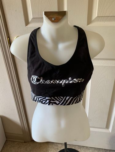 CHAMPION Intimates Black V-Notch Racerback With Cut Outs Medium