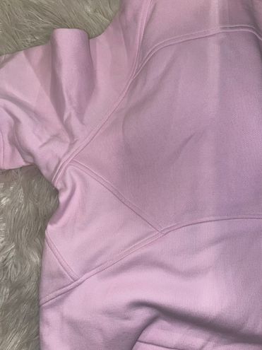 Lululemon Scuba Oversized Half-Zip Hoodie Pink Size XS - $110