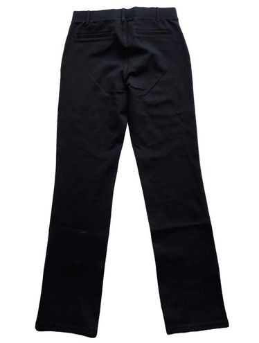 Quince Ultra Stretch Ponte Straight Leg Pocket Pant Black Size