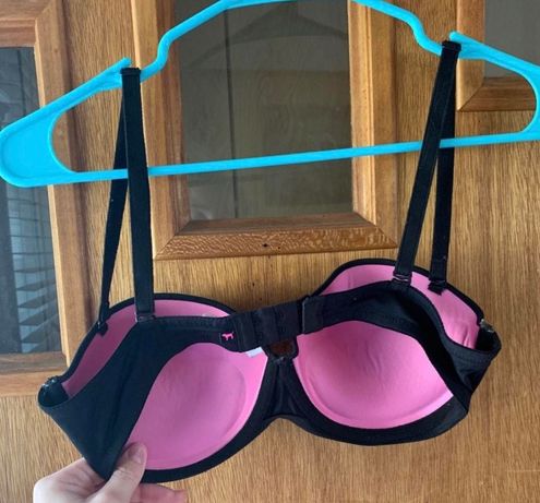 PINK - Victoria's Secret Victoria's Secret Pink Black Wear Everywhere  Multi-way Push-up Bra 34C - $10 - From Breea