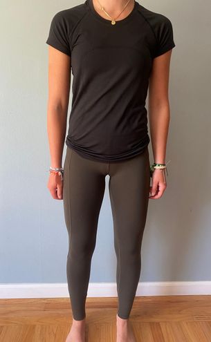 Lululemon Dark Olive Fast and Free High Rise Tight 25” Green Size