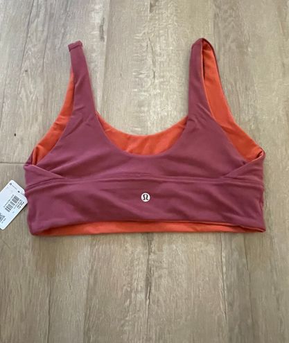 lululemon Align™ Reversible Bra *Light Support, A/B Cup, Mulled Wine/Canyon  Orange