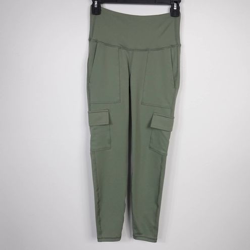 Old Navy High-Waisted PowerPress Cargo 7/8-Length Leggings - $20