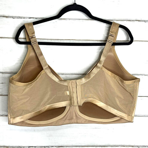 Cacique Satin No Wire Bra Tan Plus Size 48 DDD - $32 - From Janelle