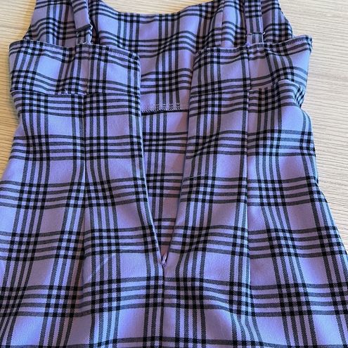 Empyre Sasha Purple Plaid Tank Dress Size Extra Small - $24 - From Dennise