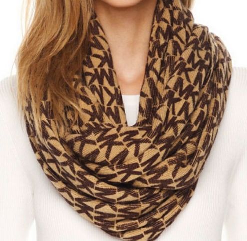Michael Kors Logo Infinity Scarf Brown - $30 (62% Off Retail) - From willow  anne