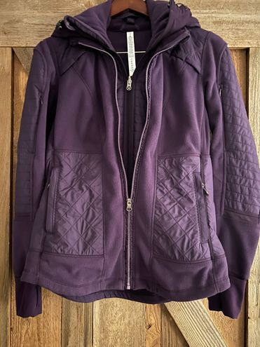 Lululemon EUC FLEECY KEEN JACKET Size 8 DEEP ZINFANDEL Purple - $134 (32%  Off Retail) - From Jersey