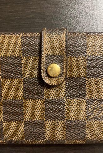 Louis Vuitton Damier Ebene Porte Monnaie Billets Viennois Kisslock Wallet l8lk53s