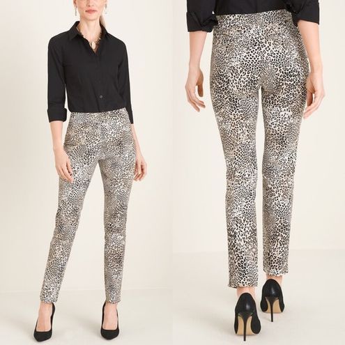 Chico's NWT So Slimming Brigitte Animal-Print Slim Ankle Pants Size 6R -  $41 New With Tags - From Cynthia