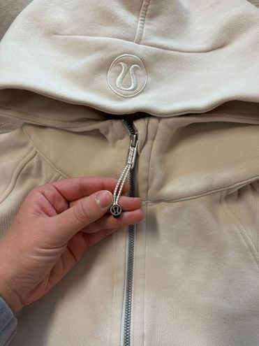 Lululemon Scuba Oversized Half-zip Hoodie In White Opal