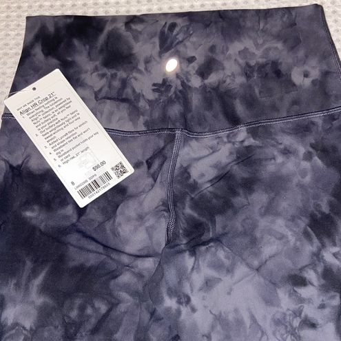 Lululemon NEW! Size 8 ALIGN HR CROP 21” Diamond Dye Pitch Grey Graphite  Gray - $76 (22% Off Retail) New With Tags - From Gracin