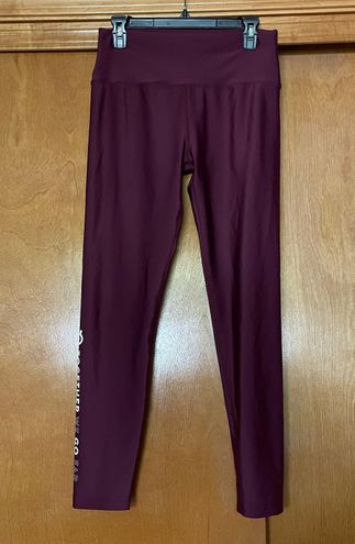 Peloton Flex Leggings in Shiny Berry Red Together We Go Far Size XXL - $50  - From Callie