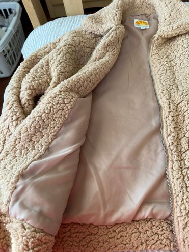 C\u0026C California Sherpa Jacket Tan Size L 