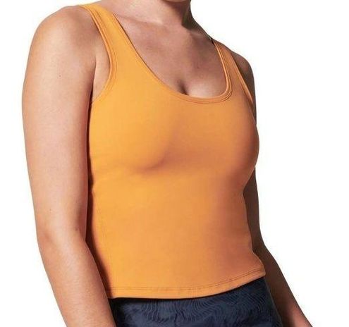 Spanx 50430R The Get Moving Fitted Tank Crop Top Shirt Golden Hour Women's M  NWT Size M - $32 New With Tags - From Annette