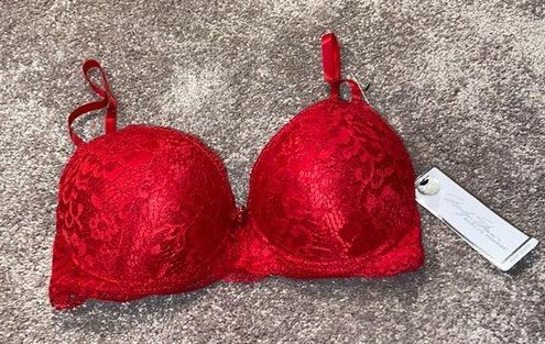 Marilyn Monroe NWT Super Soft Mega Push Up Bra SIZE 36C Red - $35 - From My