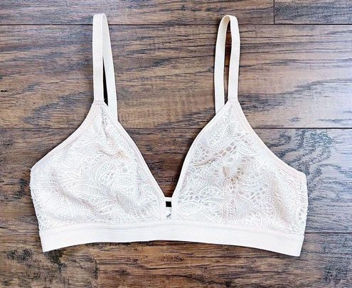 LIVELY The Palm Lace Busty Bralette - Beige
