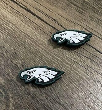 Philadelphia Eagles Football Team Charm For Crocs Shoe Charms - 2 Pieces