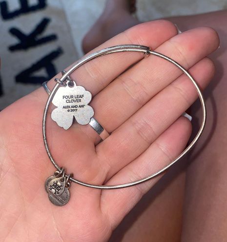 Alex and Ani Four Leaf Clover Charm Bangle