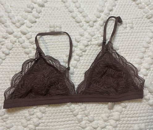 Aritzia Talula Lace Bralette Brown Size XS - $13 - From Marina