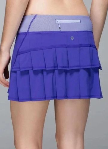 Lululemon Athletica Pace Setter Skirt in Bruised Berry/Wee Stripe