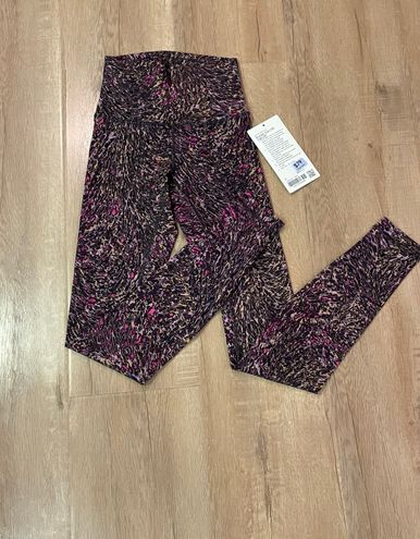 $98 NEW Lululemon Wunder Train HR Tights 28” Topography Multi Size