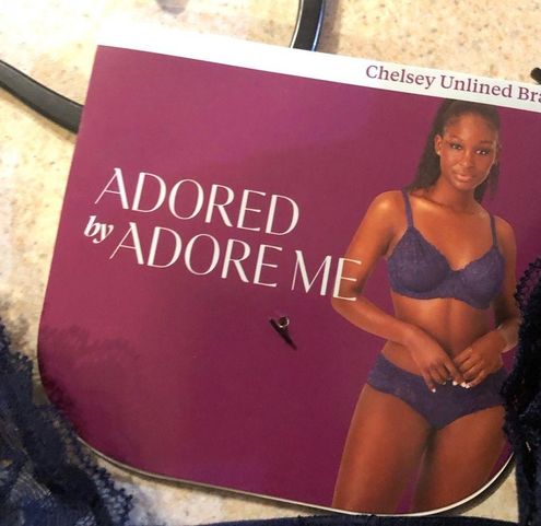 Adored by Adore Me Women's Chelsey Floral Lace Unlined Underwire Bra 