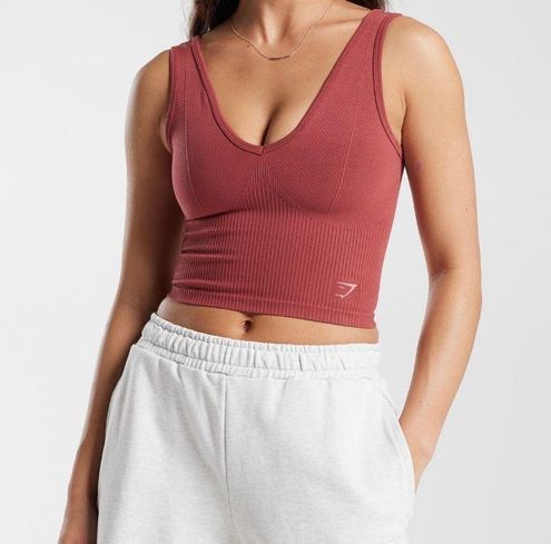 Gymshark Rest Day Seamless Bralette - Pomegranate Red