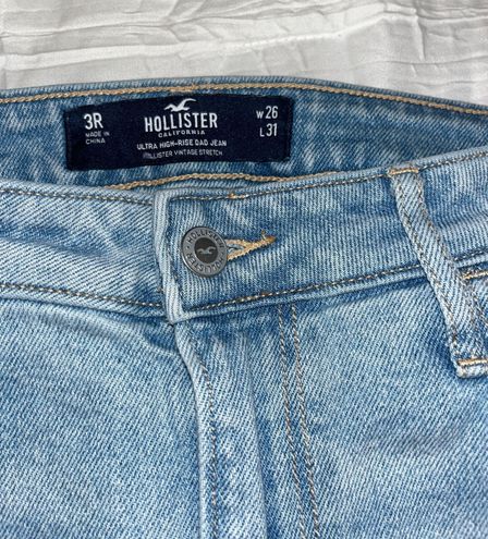 Ultra High-Rise Ripped Light Wash Dad Jeans