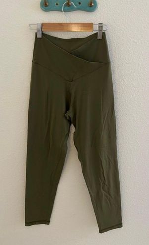 Aerie Offline by real me double crossover leggings in festive olive Green  Size M - $22 (60% Off Retail) - From At