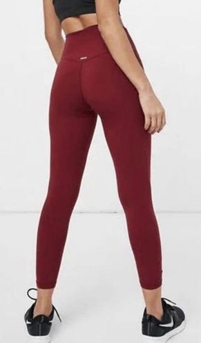 Aerie Chill Play Move Leggings, Burgundy Color, High Waisted, Size Small 