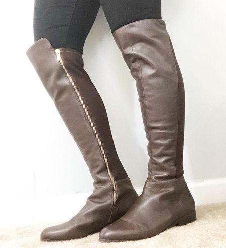 Michael Kors  Shoes  Michael Michael Kors Womens Bromley Leather Riding  Boots  Poshmark